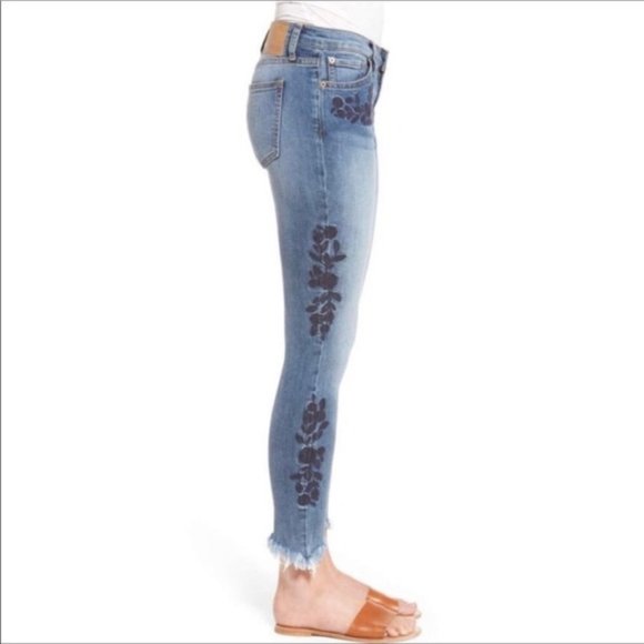 Band of Gypsies Denim - BAND OF GYPSIES, Lola Embroidered Skinny J…